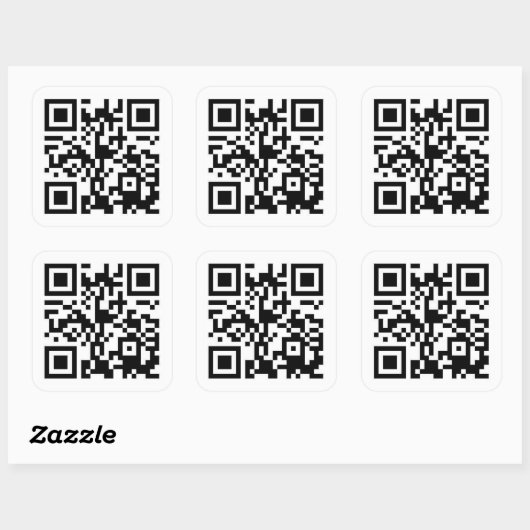 Schnellcode (QR-Code) Quadratischer Aufkleber (Blatt)