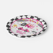 Schnelle 1-Racing-Papierplatte zum ersten Geburtst Pappteller (Schrägansicht)