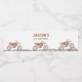 Schnelle, 1-stündige Bike Wasserflaschen Labels Wasserflaschenetikett (Einzelnes Label)