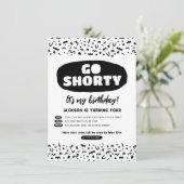 Schnelle 90er Hip Hop Rap Geburtstag Einladung (Stehend Vorderseite)