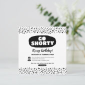 Schnelle 90er Hip Hop Rap Geburtstag Einladung (Stehend Vorderseite)