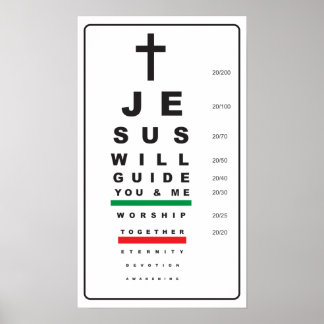Schnelle Augendiagrammjesus - Plakat