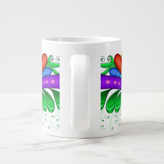 Schnelle Bewegung Jumbo-Tasse (Rückseite)