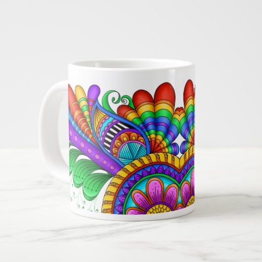 Schnelle Bewegung Jumbo-Tasse (Vorderseite Links)