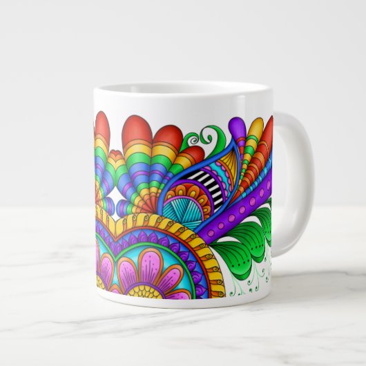 Schnelle Bewegung Jumbo-Tasse (Vorderseite Rechts)