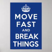 Schnelle Bewegung und Break Dings Poster (Vorne)