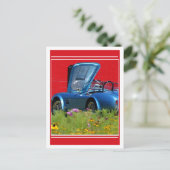 Schnelle Blume Postkarte (Stehend Vorderseite)