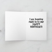 SCHNELLE BUNNY HOFFNUNG, ZU SAGEN GLÜCKLICH GEBURT KARTE (Innenseite)