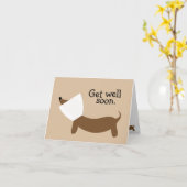 Schnelle Dackel Karte (Gelbe Blume)