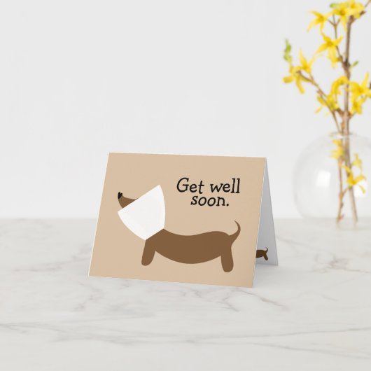 Schnelle Dackel Karte (Gelbe Blume)