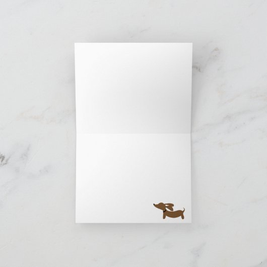 Schnelle Dackel Karte (Innenseite)