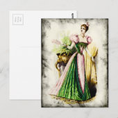 SCHNELLE DAMEN VINTAG 84 POSTKARTE (Vorne/Hinten)