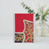 Schnelle Details einer Uniform der britischen Arme Postkarte (Stehend Vorderseite)