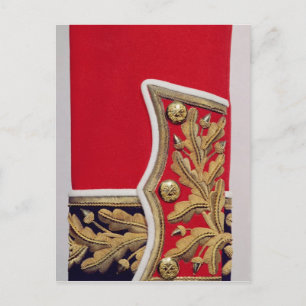 Schnelle Details einer Uniform der britischen Arme Postkarte