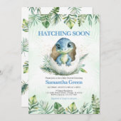 Schnelle Dinosaur Babydusche Einladung (Vorne/Hinten)