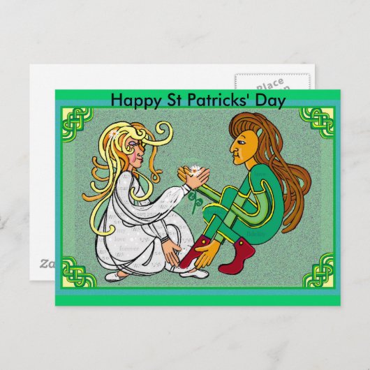 Schnelle Ehe, glücklicher St. Patricks' Day Postkarte (Vorne/Hinten)