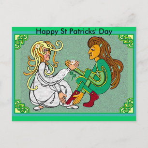 Schnelle Ehe, glücklicher St. Patricks' Day Postkarte