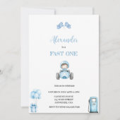 SCHNELLE EINLADUNG EINES BLAUEN AUTOS (Vorderseite)