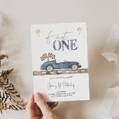 Schnelle Einladung eines Rennwagens zum Geburtstag