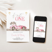 Schnelle Einladung eines Rennwagens zum Geburtstag