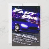 Schnelle Einladung zum 1. Geburtstag (Vorderseite)