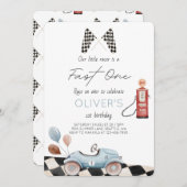 Schnelle Einladung zum ersten Geburtstag (Vorne/Hinten)