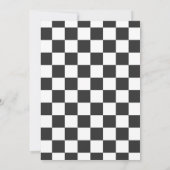 Schnelle Einladung zum ersten Geburtstag - Weiß (Rückseite)