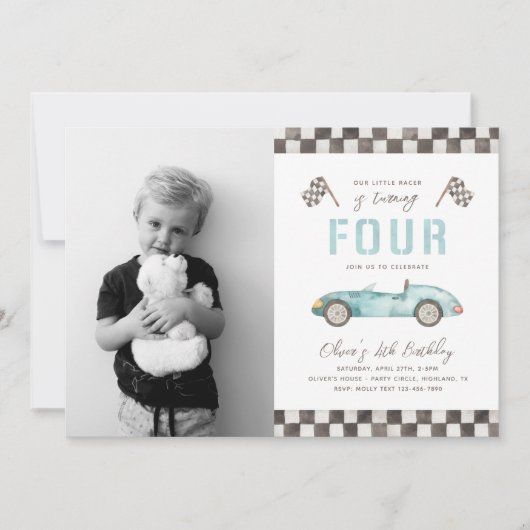 Schnelle Einladung zum Geburtstag | 4. Racing Inva (Vorderseite)