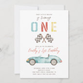 Schnelle Einladung zum Geburtstag | Racing BIrthda (Vorderseite)