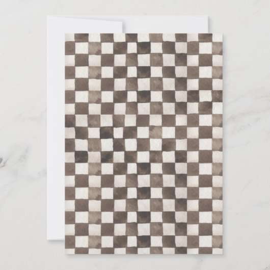 Schnelle Einladung zum Geburtstag | Racing BIrthda (Rückseite)