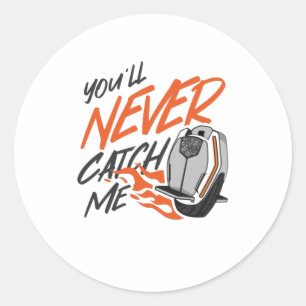 Schnelle elektrische Einrad-EUC Runder Aufkleber