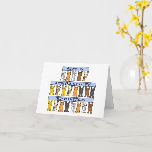 Schnelle Erholung aus Mohs Operation Karte (Gelbe Blume)