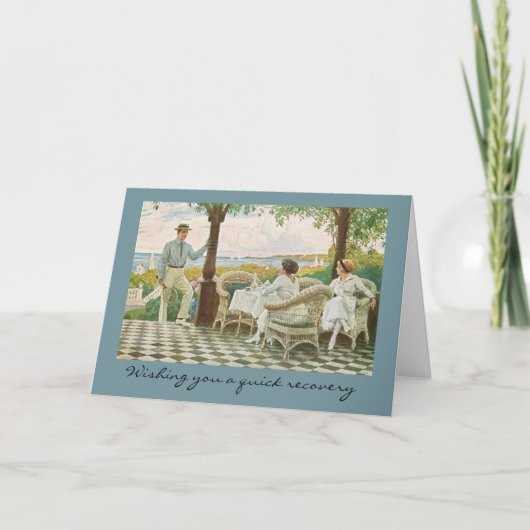 Schnelle Erholung für Tennisliebhaber Karte (Vorderseite)