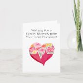 Schnelle Erholung von Blume des Stent Procedure He Karte (Vorderseite)