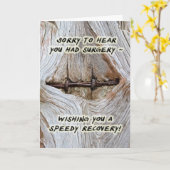 Schnelle Erholung von der Grußkarte der Operation Karte (Gelbe Blume)