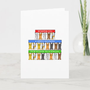 Schnelle Erholung von der Weisheitszähne entfernt Karte