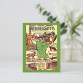 Schnelle Fakten zu Minnesota Postkarte (Stehend Vorderseite)