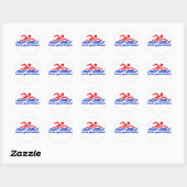 Schnelle Girls Round Stickers (Blatt)