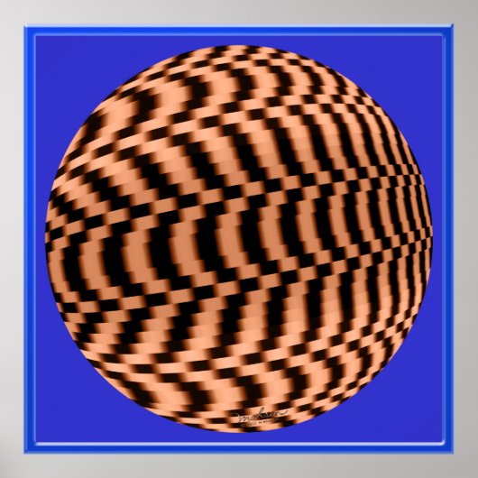 Schnelle Globe-optische Illusion Poster (Vorne)