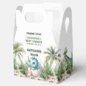 Schnelle Hattung Baby Boy Dinosaur Gastgeschenk Bo Geschenkschachtel (Geöffnet)