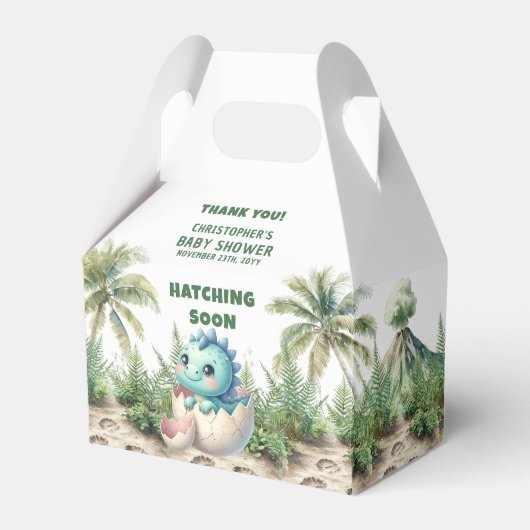 Schnelle Hattung Baby Boy Dinosaur Gastgeschenk Bo Geschenkschachtel (Vorderseite)