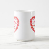SCHNELLE HERZEN Große weiße Tasse (Mittel)