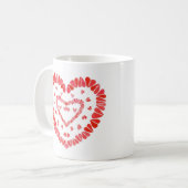 SCHNELLE HERZEN Weiße Tasse (Vorderseite Links)