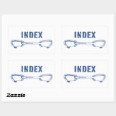 Schnelle Indexkletterung Rechteckiger Aufkleber (Blatt)