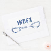 Schnelle Indexkletterung Rechteckiger Aufkleber (Umschlag)
