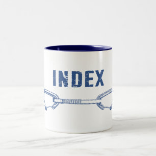 Schnelle Indexkletterung Zweifarbige Tasse