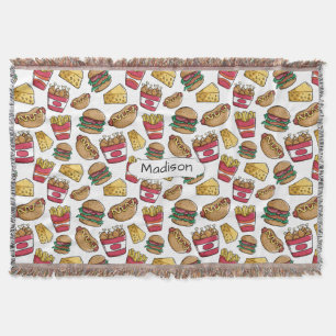 Schnelle individuelle Name-Muster werfen Decke