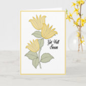 Schnelle Karte (Gelbe Blume)