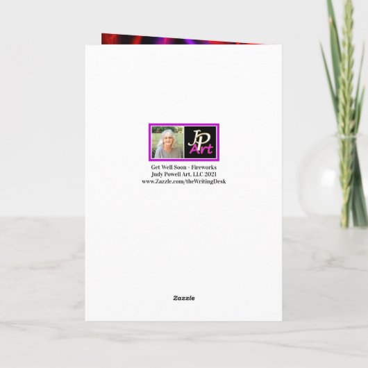 Schnelle Karte - Fireworks Design (Rückseite)