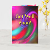 Schnelle Karte - Fireworks Design (Gelbe Blume)